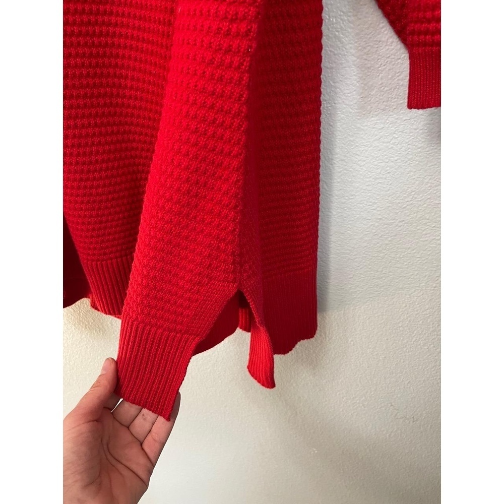 Lane Bryant Plus Red Knit Scoop Neck 3/4 Sleeve Tunic Sweater Size 22/24 ❤️ - Picture 9 of 9
